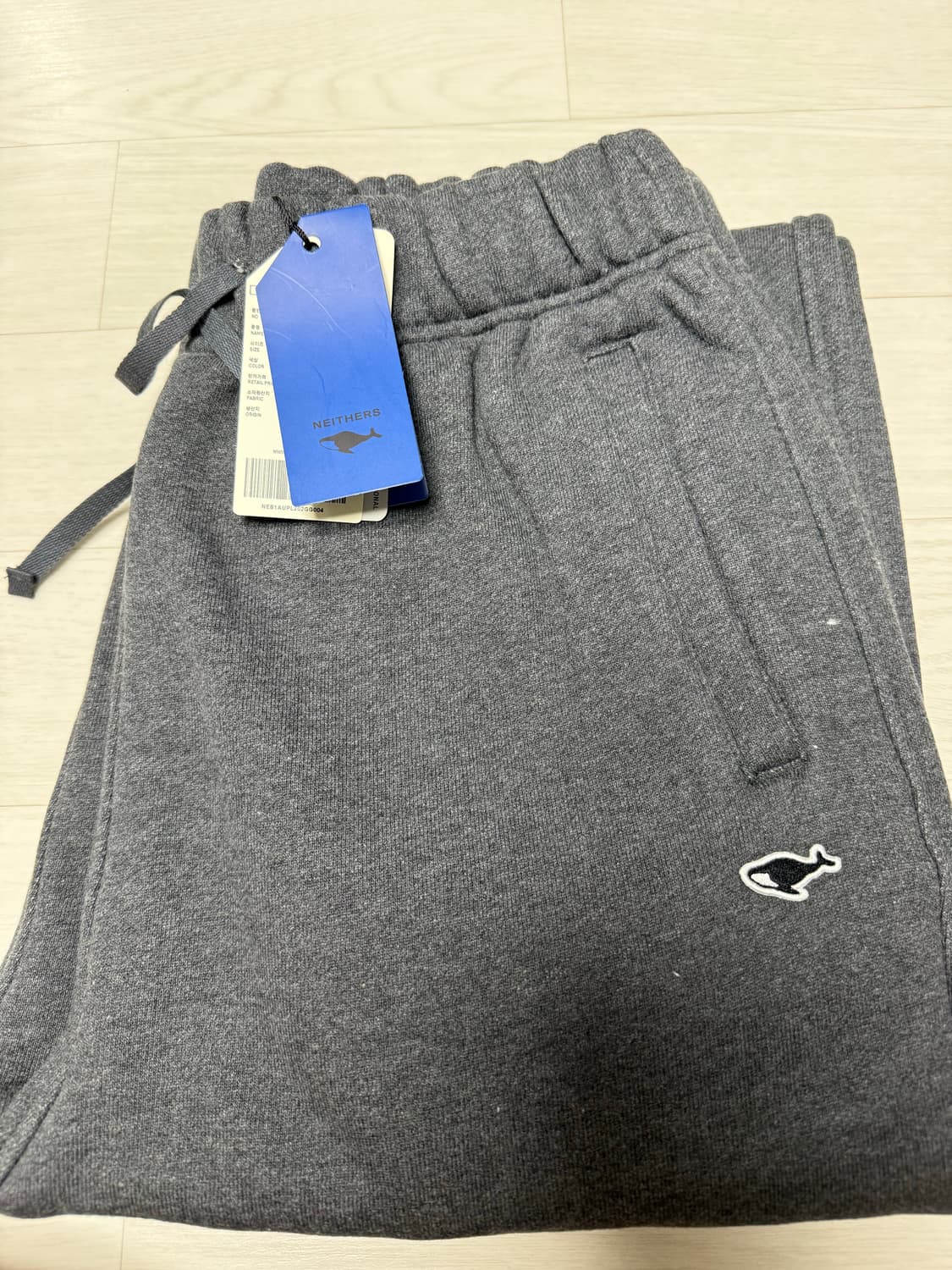 네이더스 USA COTTON 스웻팬츠 멜란지 다크그레이 4 상품이미지1