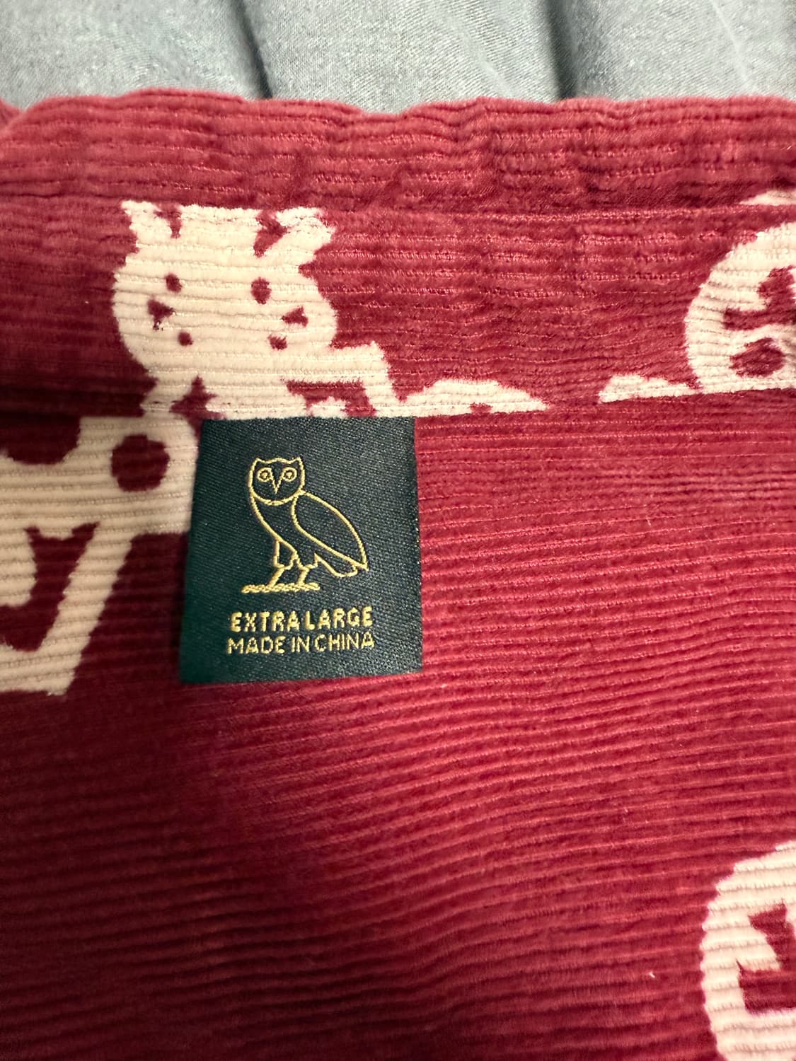 OVO Corduroy Paisley shirt 코듀로이 파이슬리 상품이미지5