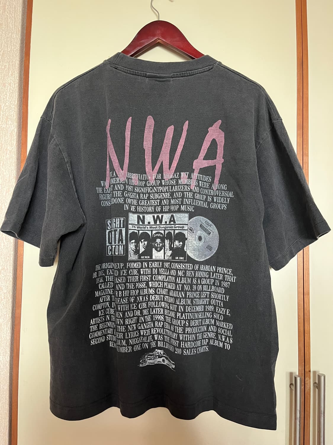NWA bootleg 빈티지 티셔츠 상품이미지2