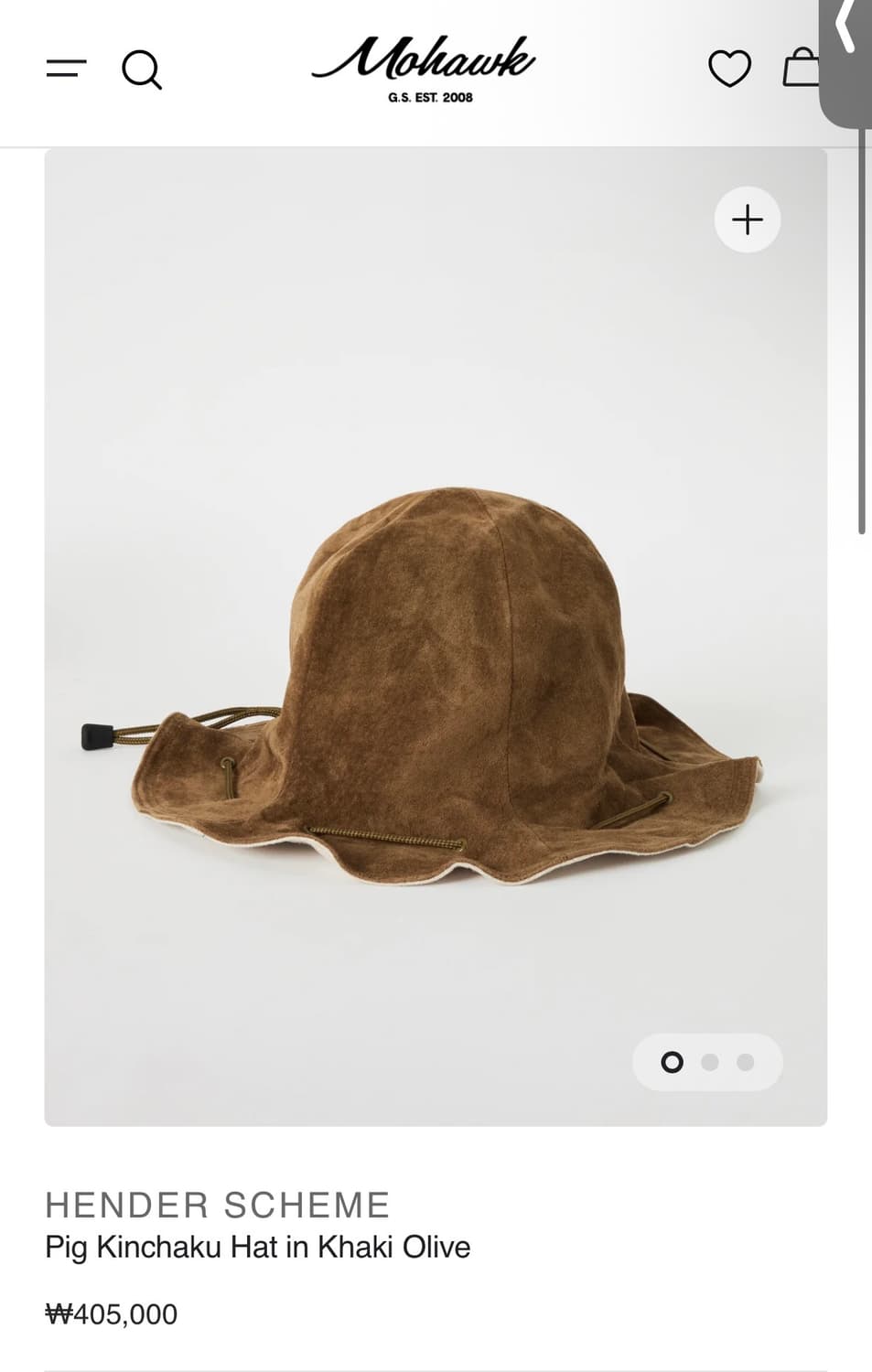 리얼레더 헨더스킴 킨차쿠 버킷햇  상품이미지7