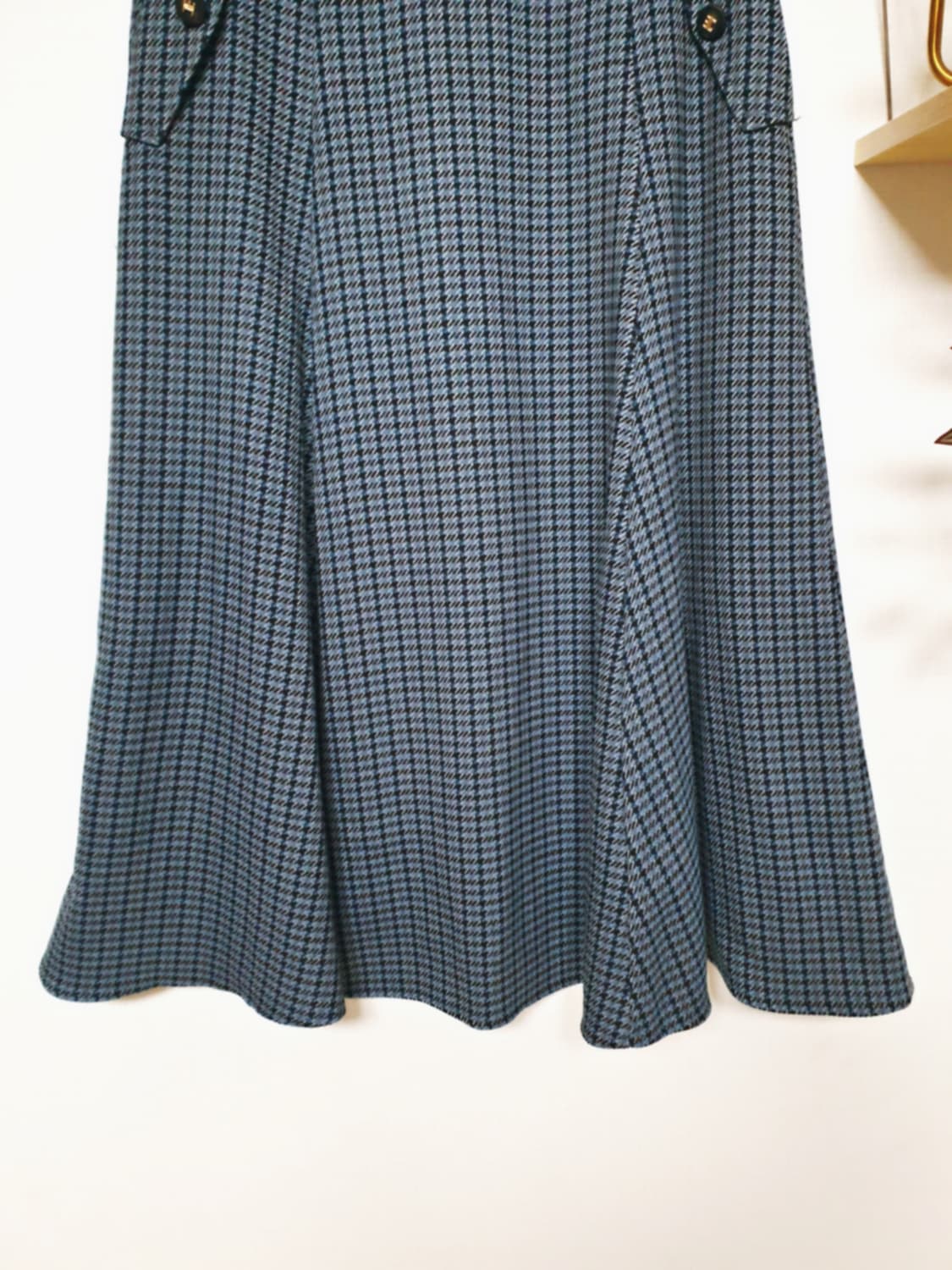 세루티 22fw A라인 롱스커트 55 블루 상품이미지3