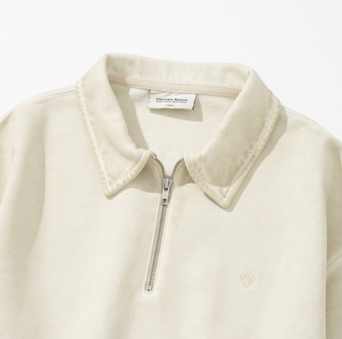 Uniform Bridge 유니폼 브릿지 하프 집업 스웨트셔츠 더스티 상품이미지6