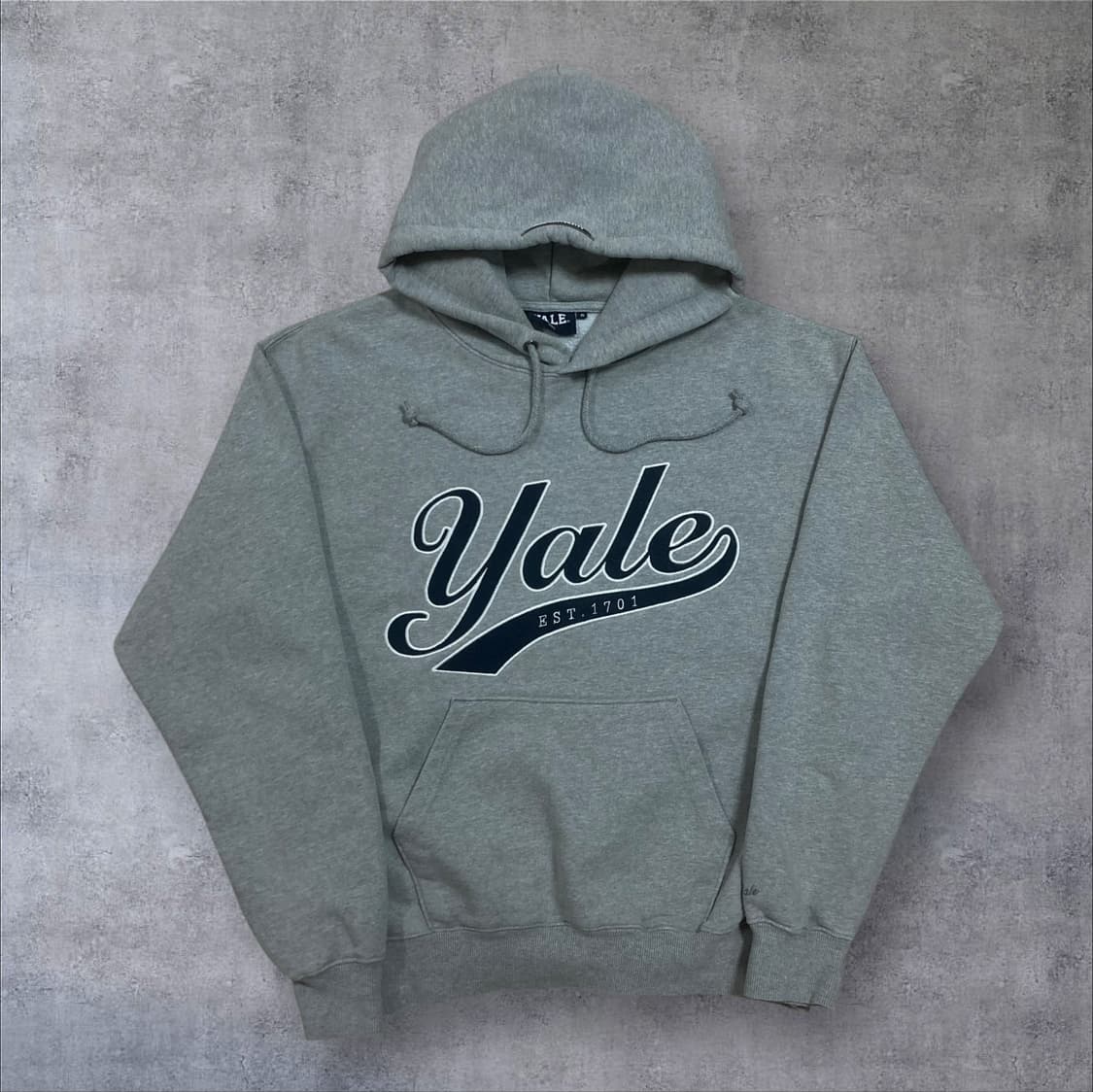 예일 스펠아웃 빅로고 그레이 후드티 상품이미지1