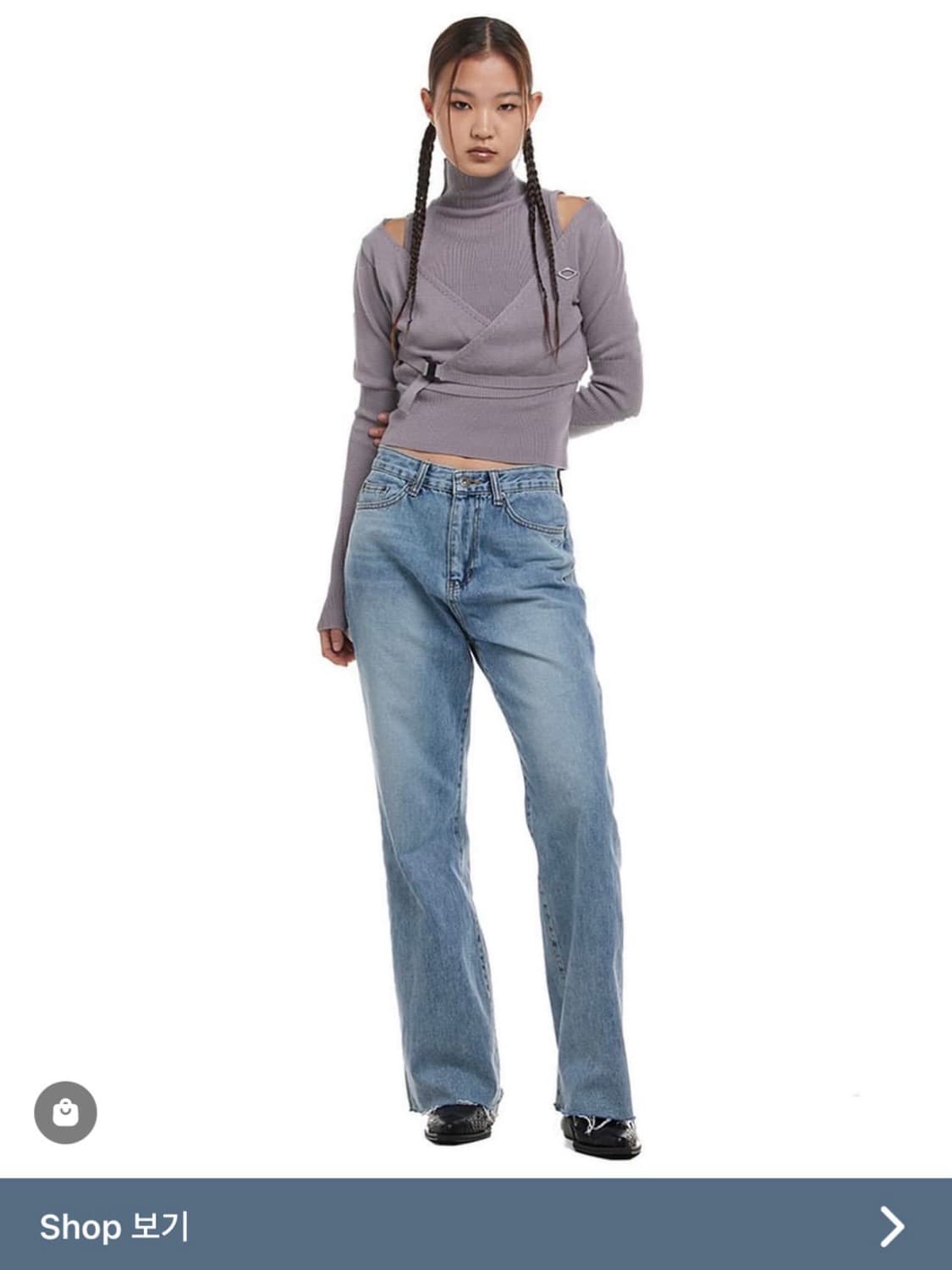 미스치프 롬버스 보이프렌드 진 M 상품이미지5