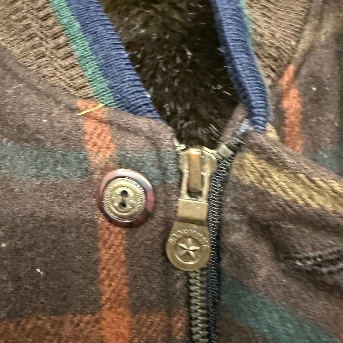 [정품/100] 발렌시아가 체크 울 봄버 자켓  상품이미지5