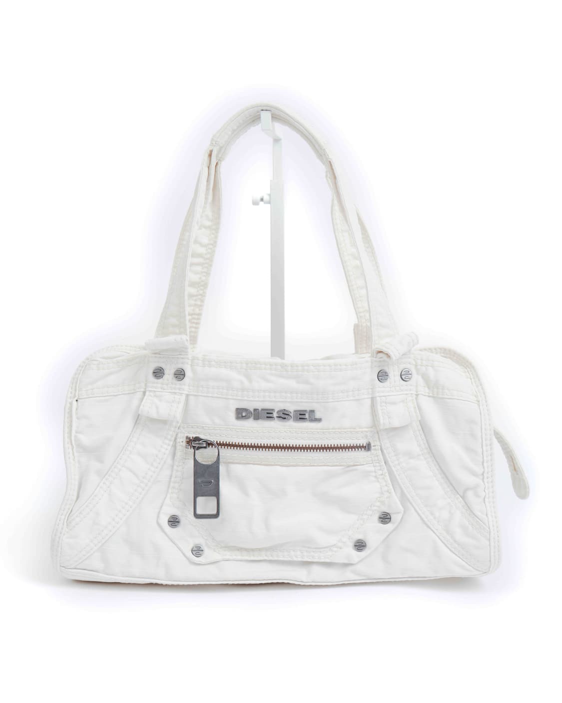 [DIESEL] 화이트 코튼 유틸리티 토트 백 상품이미지2
