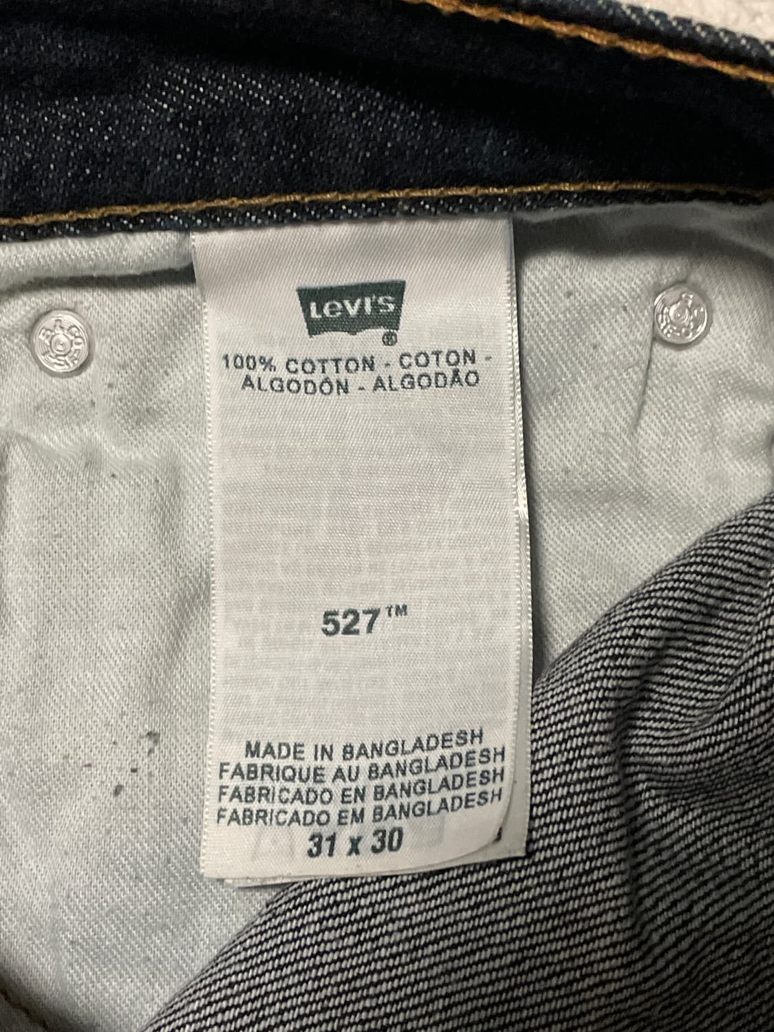 [31X30] 리바이스 527 플레어 핏 부츠컷 데님 팬츠 인디고 상품이미지8