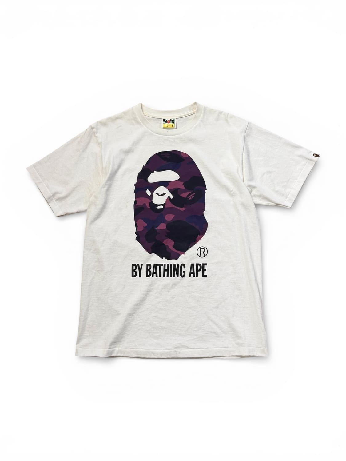 BAPE 카모 바이 베이팅 에이프 퍼플 티셔츠 상품이미지1