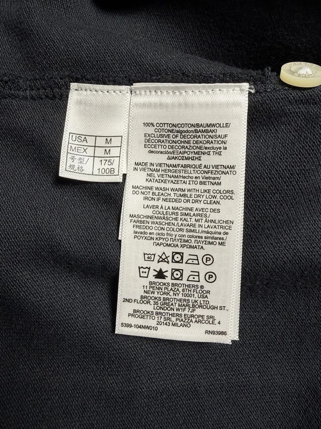 브룩스브라더스 자수 로고 네이비 폴로 반팔 티셔츠 R1159 상품이미지6