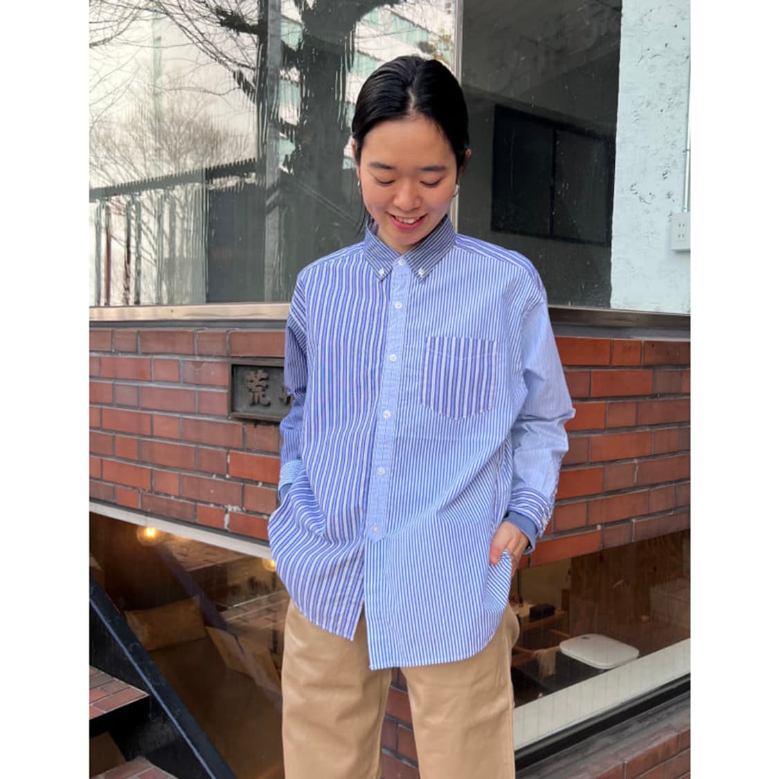 BEAMS BOY Cotton Crazy BD Shirt 상품이미지5