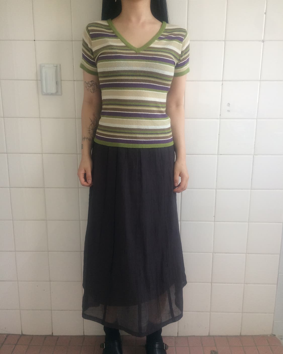Pleats long skirt 상품이미지6