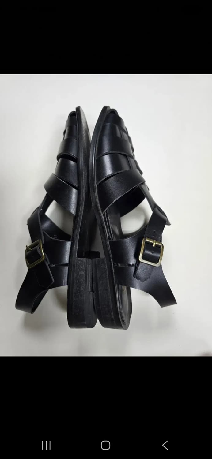 수제화 MOO 남성 가죽 샌들 (255) 상품이미지4