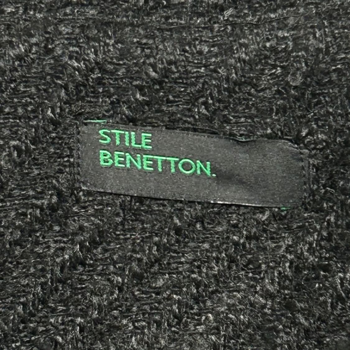 베네통 블랙 트위드 자켓 44 상품이미지4