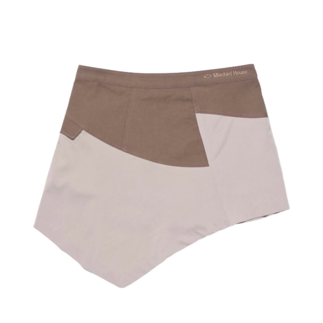 asymmetric two-tone mini skirt 상품이미지2