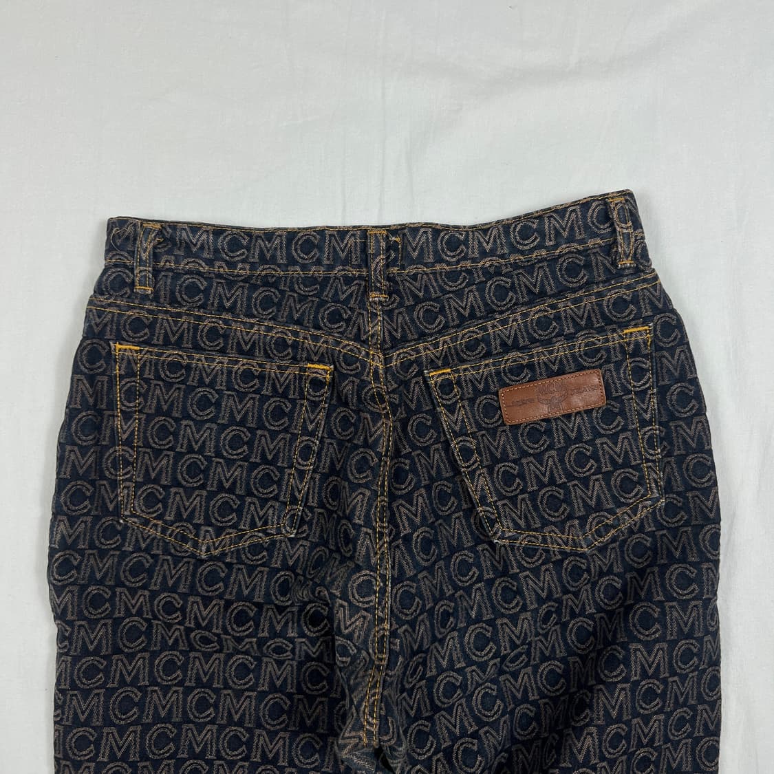 90’s 엠씨엠 mcm 자카드 패턴 팬츠 바지 상품이미지6