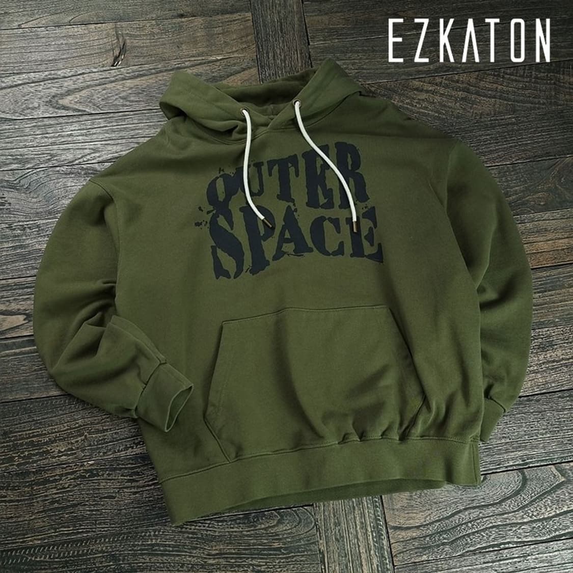 [에즈카톤] 그래픽 프린팅 오버핏 후드티 M19302 상품이미지1