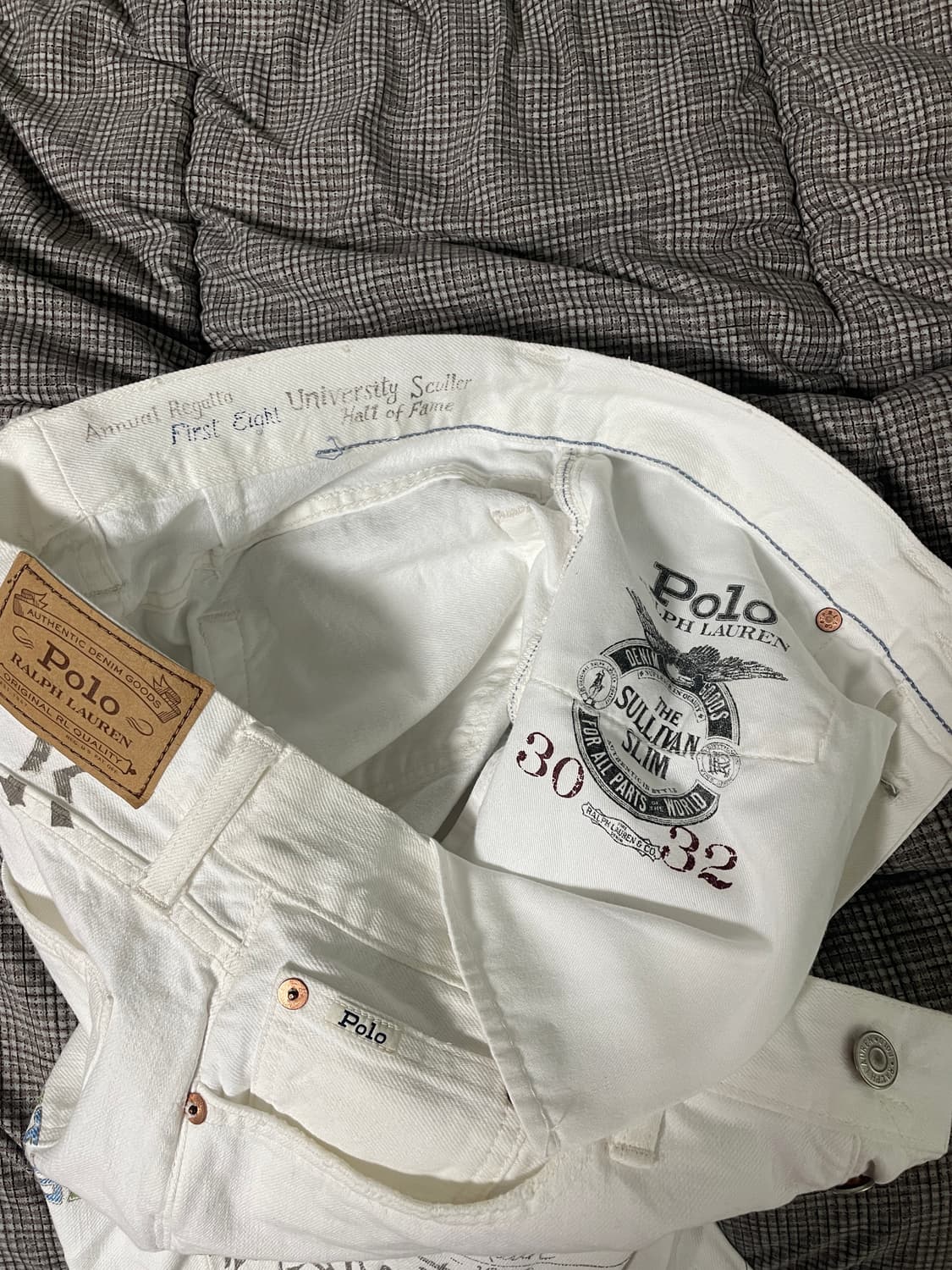 폴로 랄프로렌 더 설리반 슬림핏 화이트 진 30x32 상품이미지3