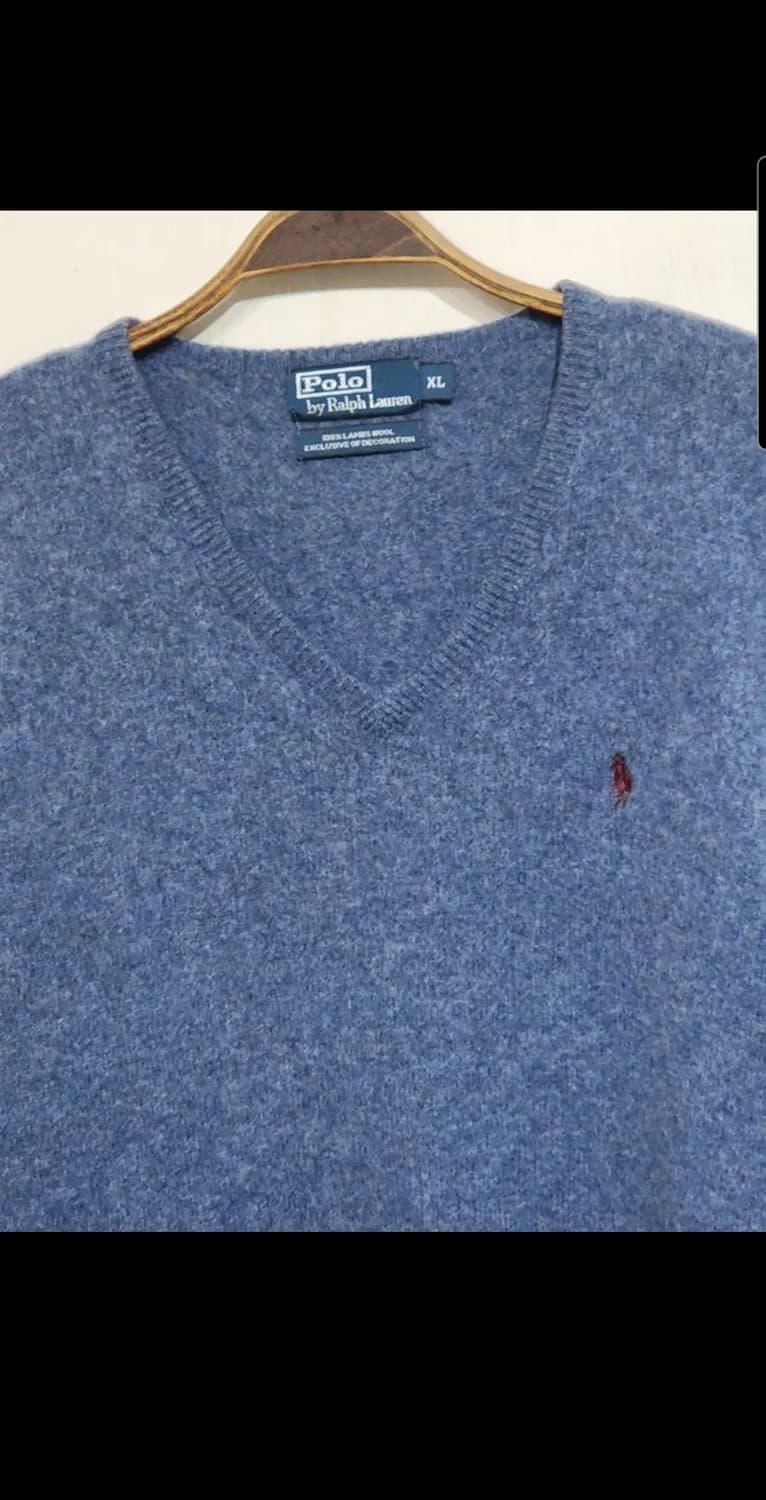 (L) 랄프로렌 폴로 니트 브이넥 램스울 스웨터  상품이미지2