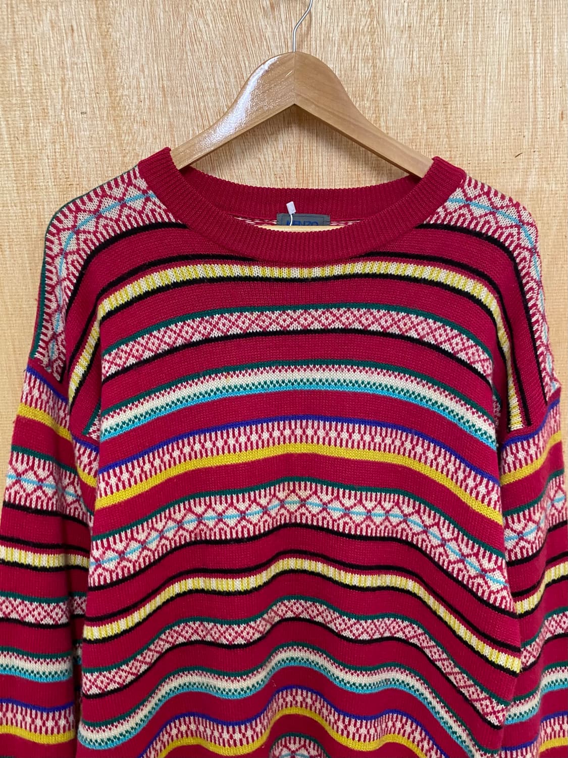 KENZO fair isle knit 겐조 페어아일 니트 상품이미지3