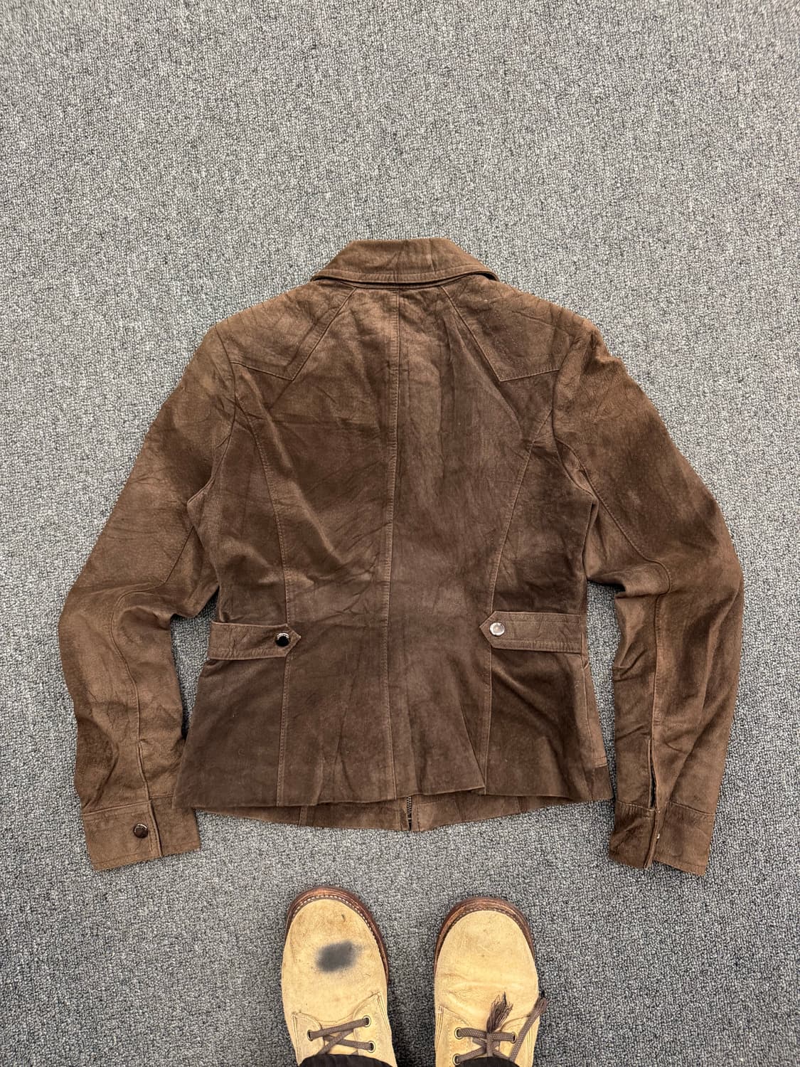 Vintage 여성 돼지가죽 브라운자켓 상품이미지5