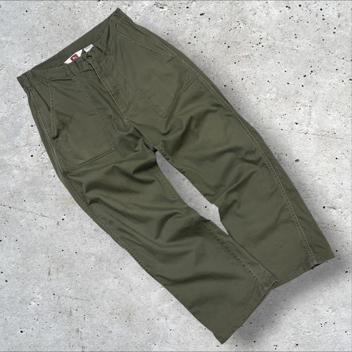 [L] 벤 데이비스 올리브 워크 팬츠 D720 상품이미지2