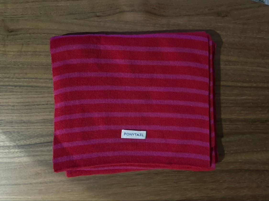 PONYTAIL 스트라이프 머플러 상품이미지2