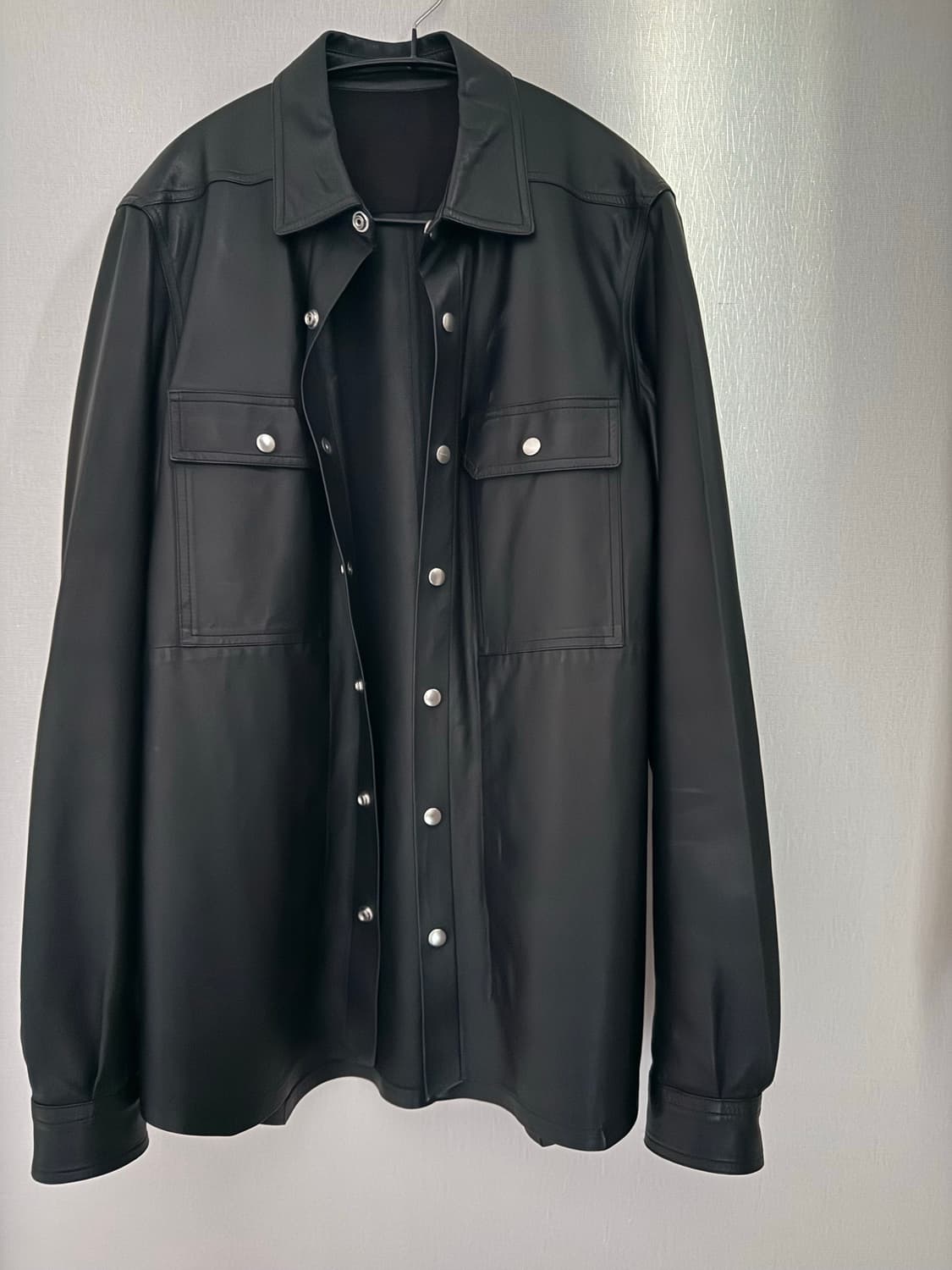 [50] 릭오웬스 레더 아우터셔츠 상품이미지1