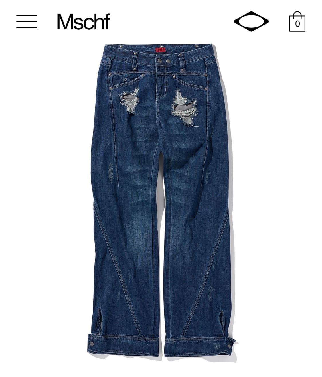 미스치프 아나토미 진 다크블루 M size 새상품 상품이미지1