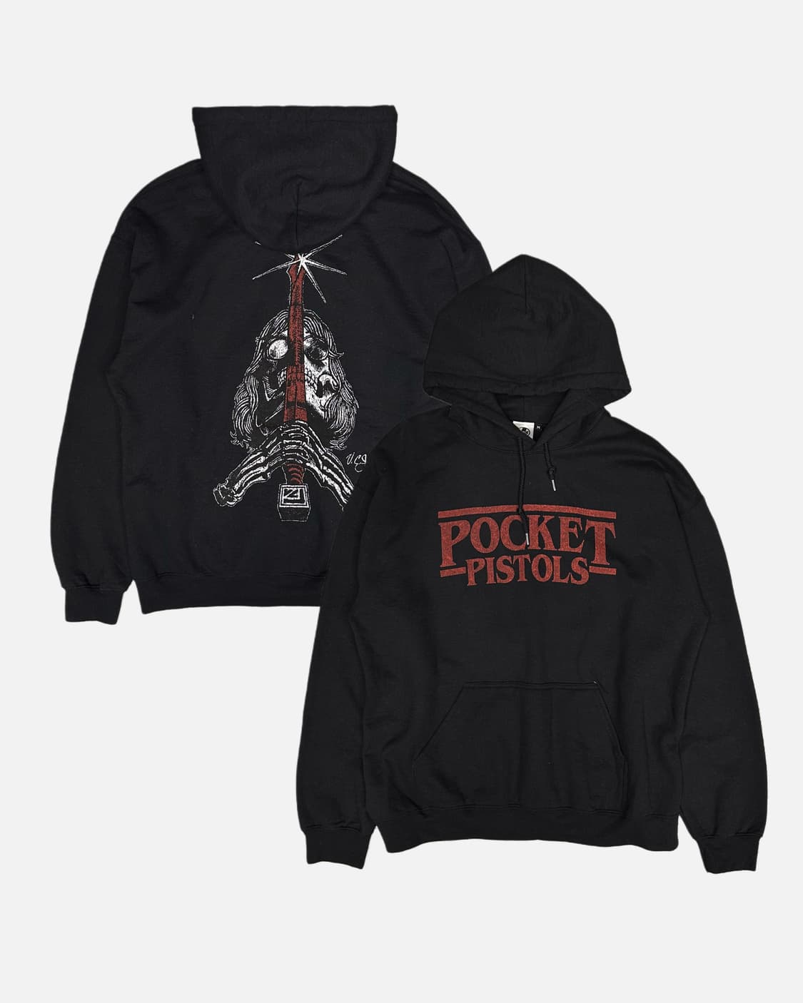 PPS logo skull printing hood t 상품이미지1