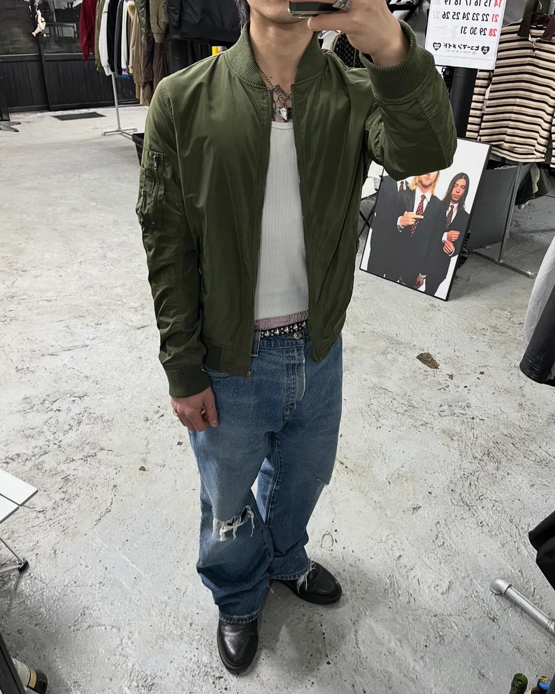 Browny ma-1 bomber jacket 상품이미지2