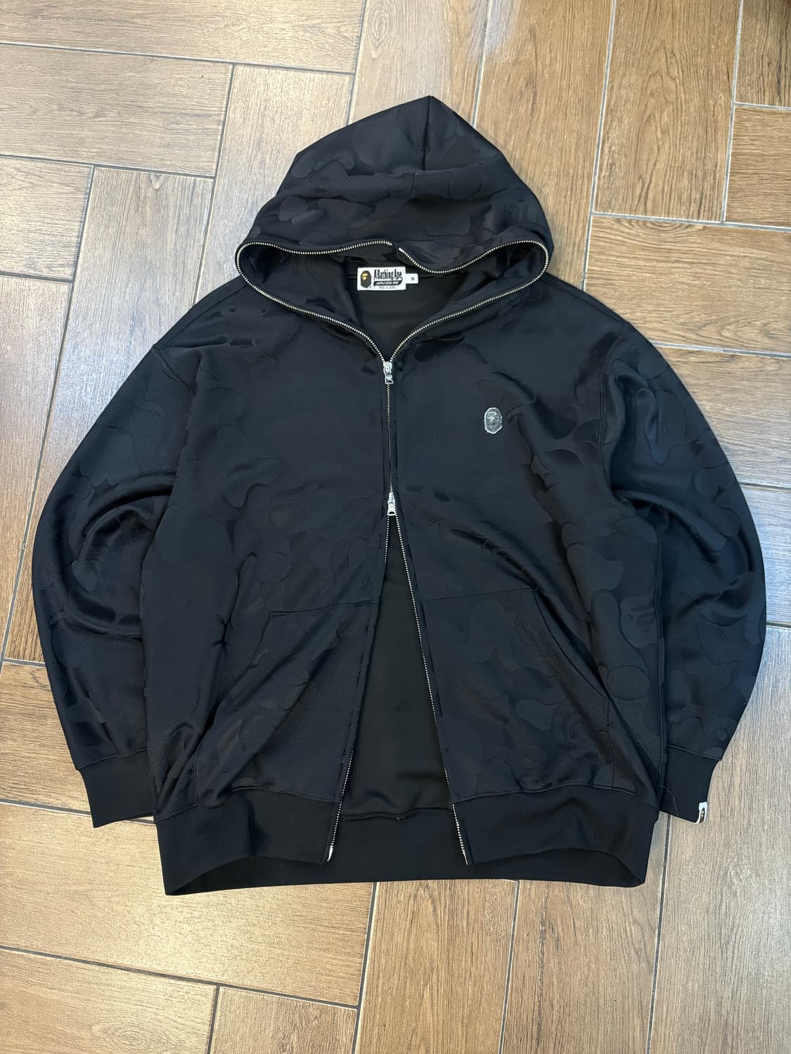 Bape Black Camouflage Two way Hood Zip 상품이미지7