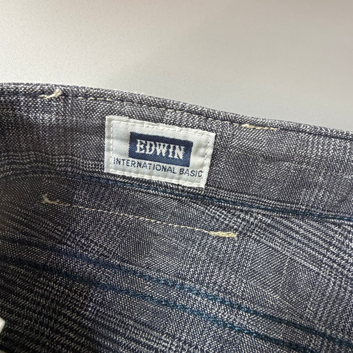 (32) 에드윈 체크 패턴 웜 팬츠 상품이미지3