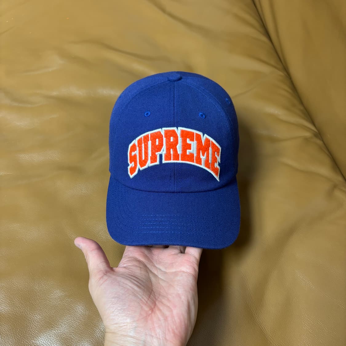 Supreme 슈프림 블루 6패널 볼캡 모자 (Washed Blue) 상품이미지2