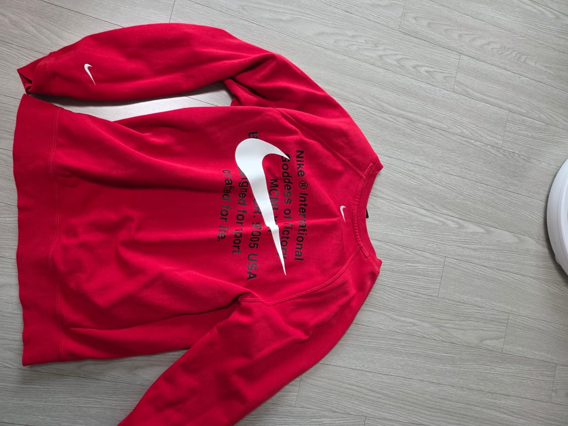 나이키 더블 스우시 맨투맨 레드 XL 상품이미지3