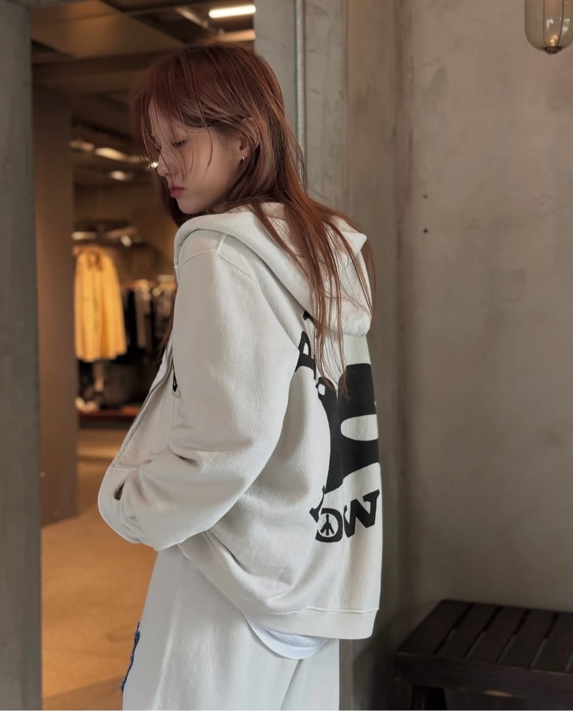 에크루 madeworn 메이드원 후드 집업  상품이미지2