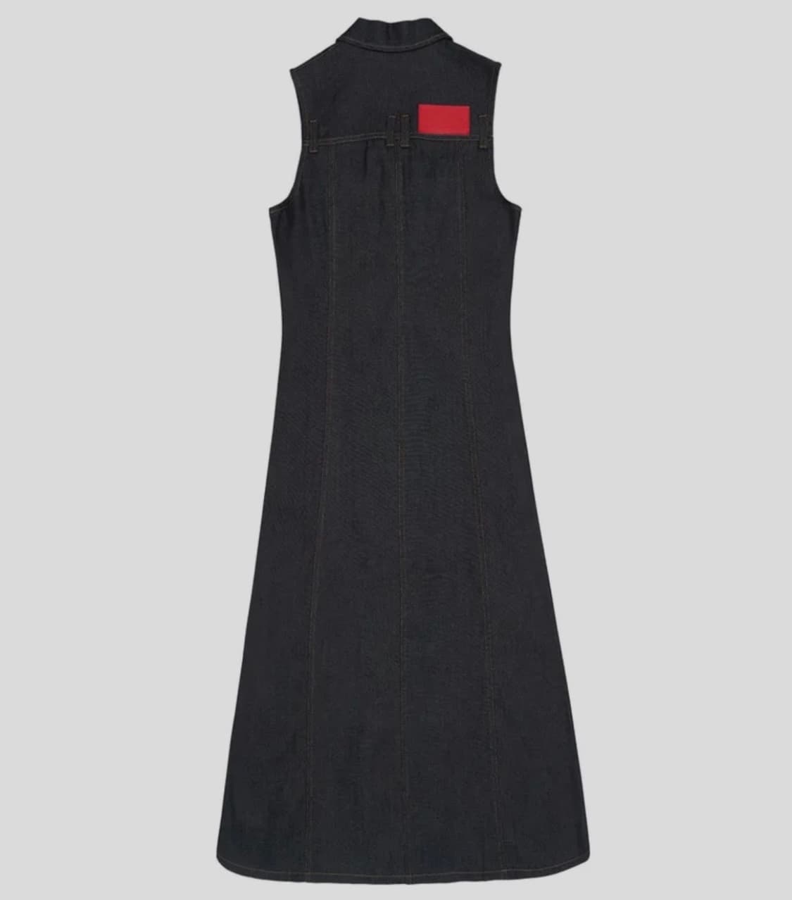 스컬프터 맥시 슬리브리스 데님 코트 (M) 상품이미지2