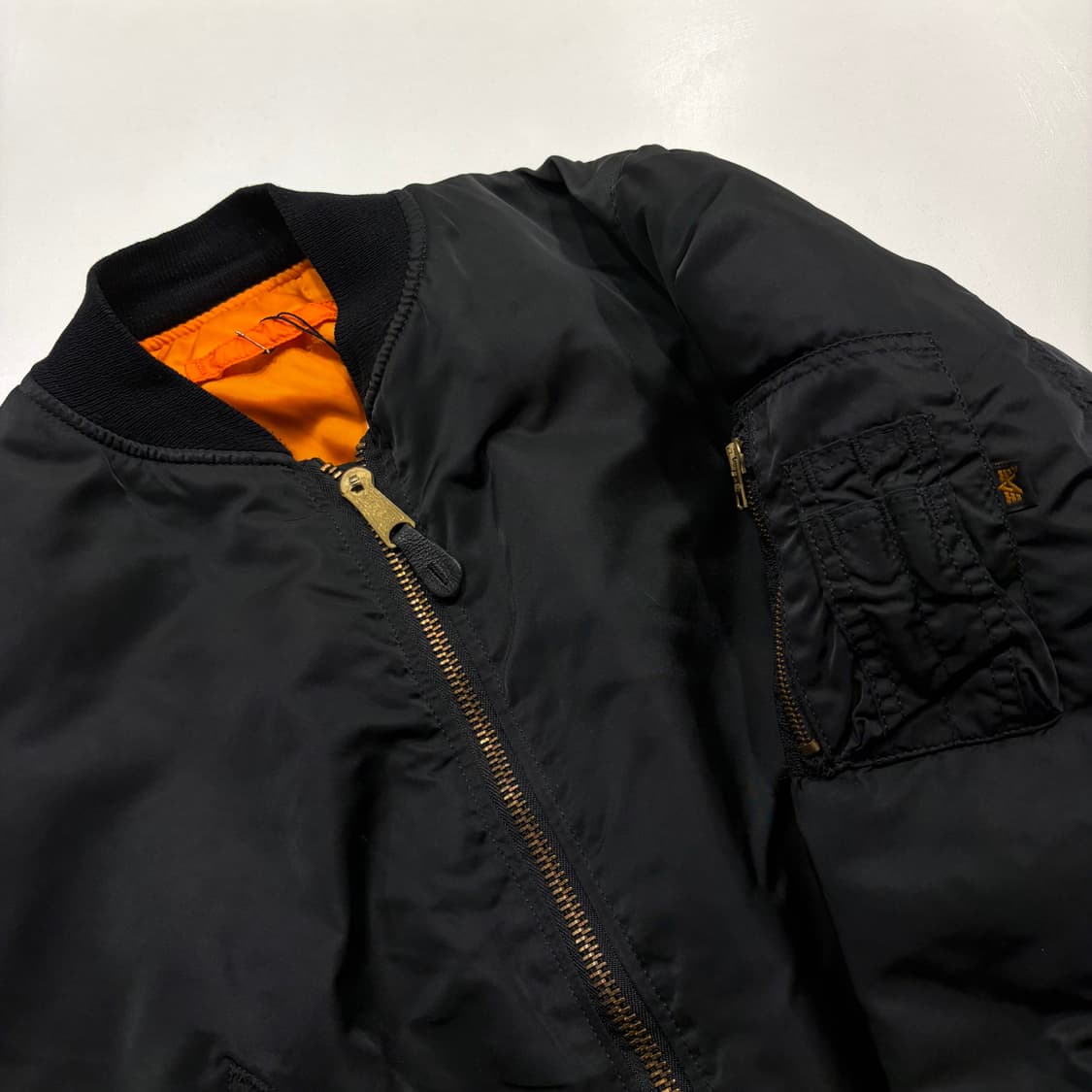 [L] 알파인더스트리 마원 블랙 MA-1 항공 점퍼 D187 상품이미지3
