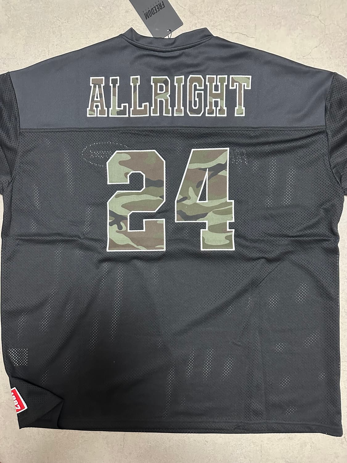 올라잇 카모 메쉬 럭비 져지(블랙) 2xl 상품이미지3