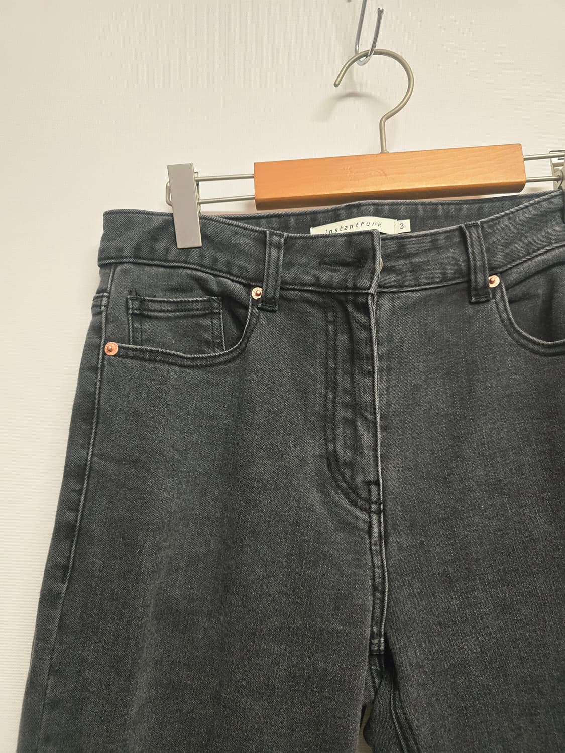 인스턴트펑크 블랙 데님  청바지 상품이미지2