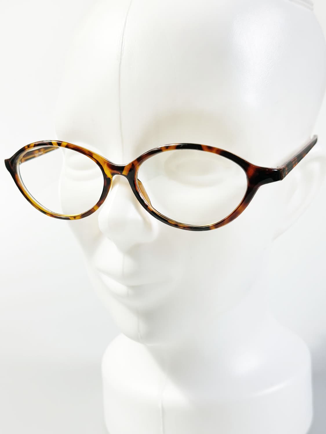 토터스쉘 오벌 뿔테 프레임 오버사이즈 빈티지 안경 상품이미지8