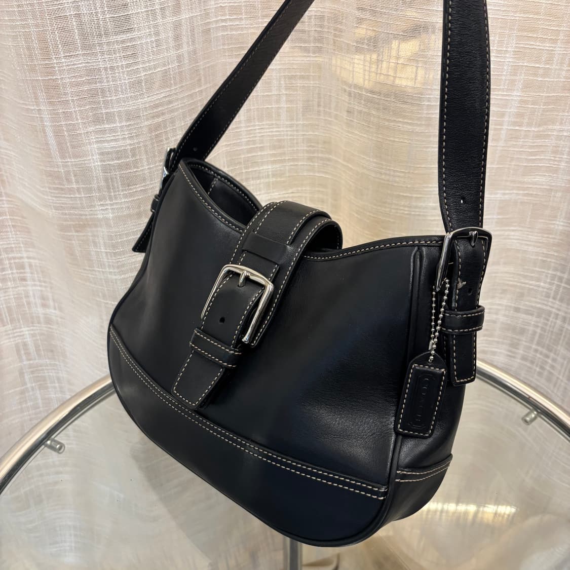 정품 코치 스티치 버클 숄더백     상품이미지3