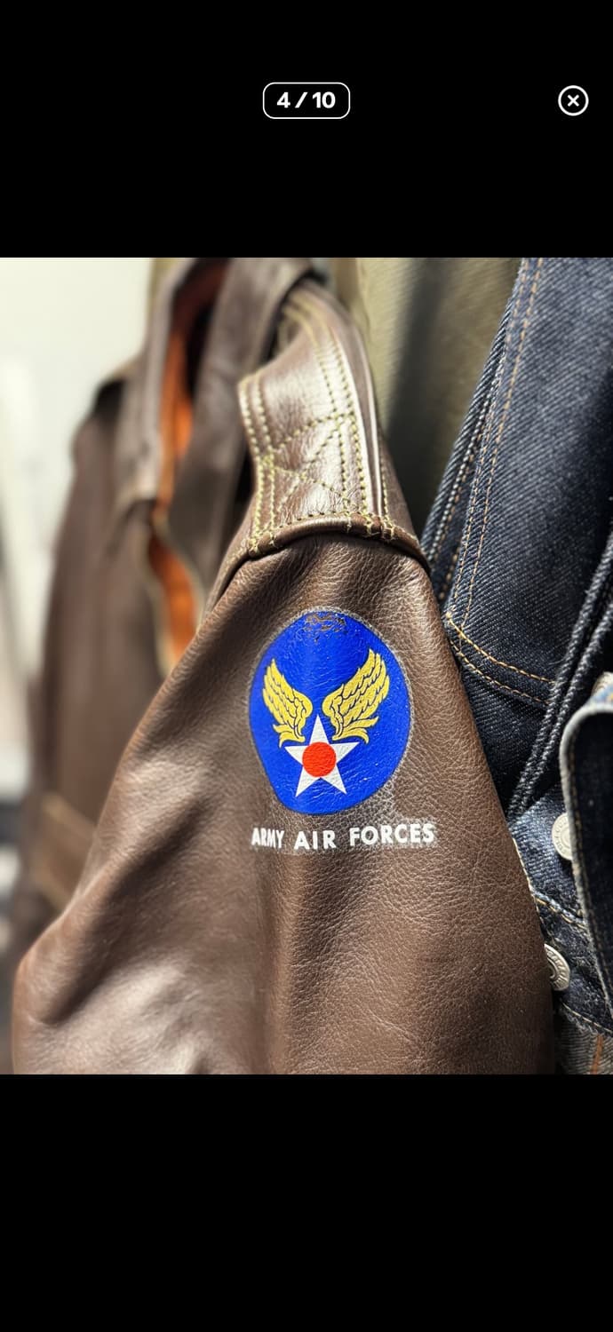 에어로레더A-2자켓 판매합니다 상품이미지4