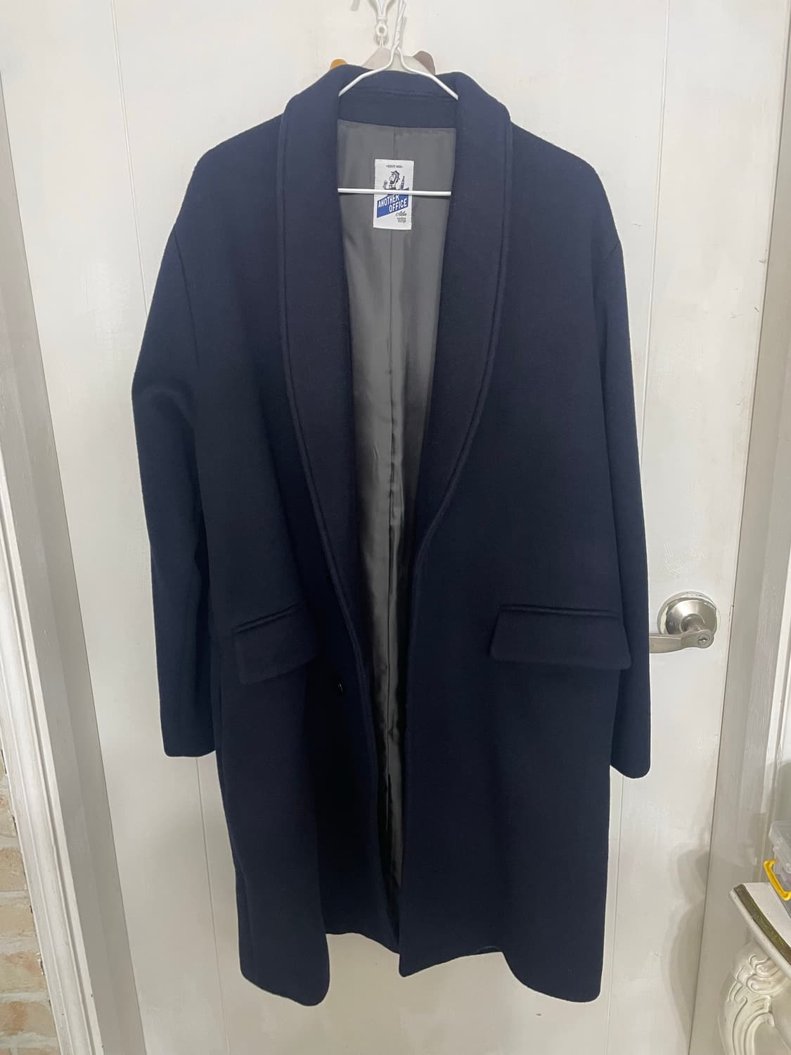 (01) 어나더오피스 숄카라 체스터 코트 상품이미지1