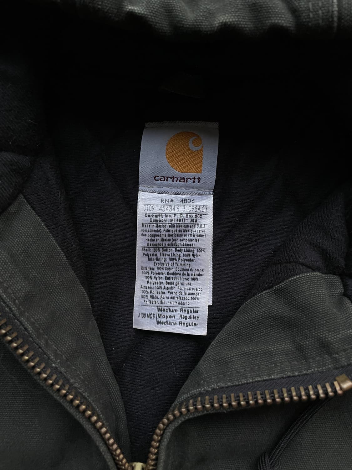 칼하트 j130 mos 모스 액티브 샌드스톤 빈티지 carhartt 상품이미지3
