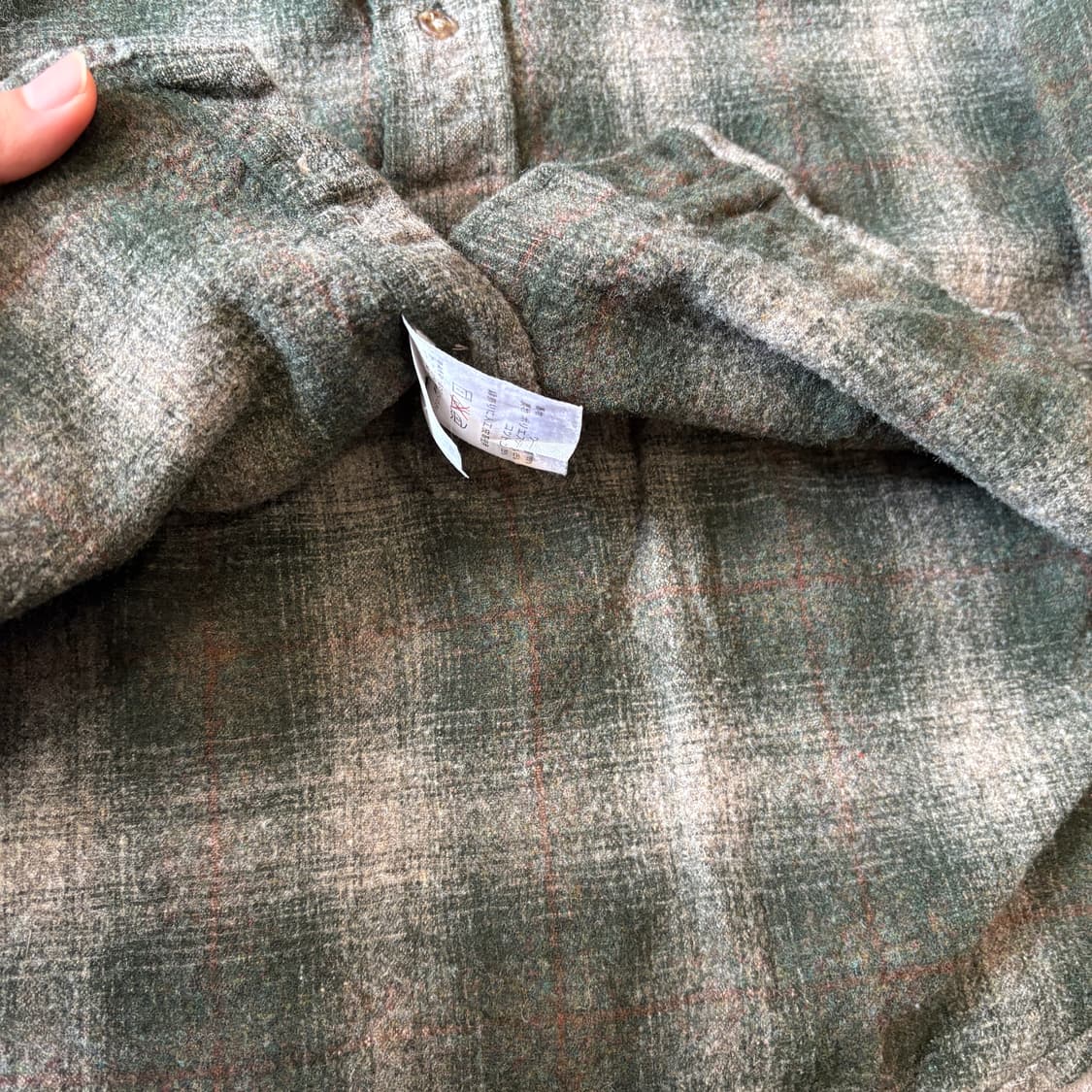 90s Pendleton 90년대 미국 생산 펜들턴 체크 울 셔츠 상품이미지7