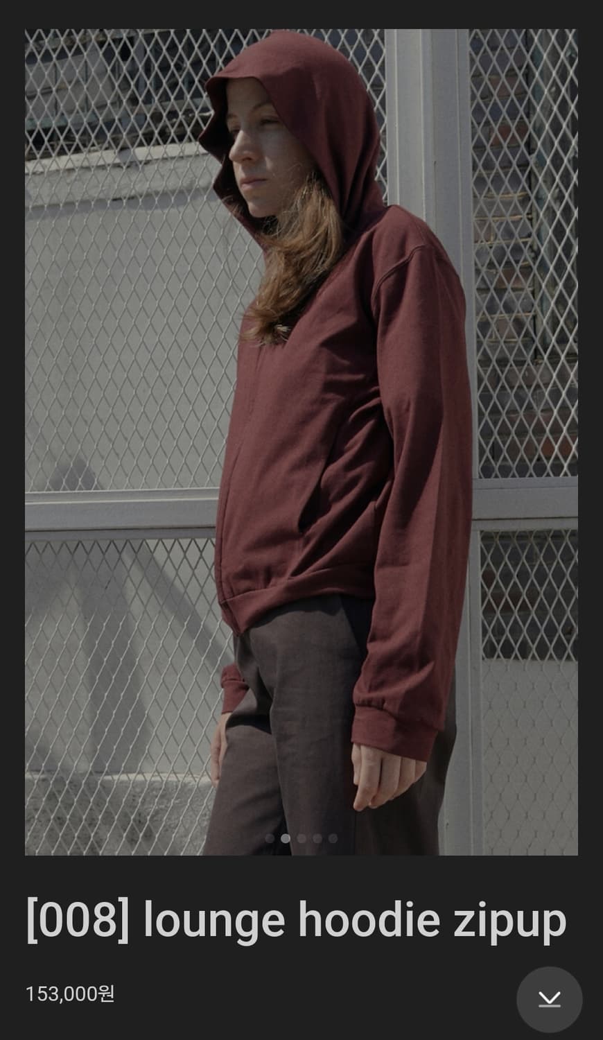 머듈 라운지 후드 버건디 mudule lounge hoodie 3size 상품이미지1