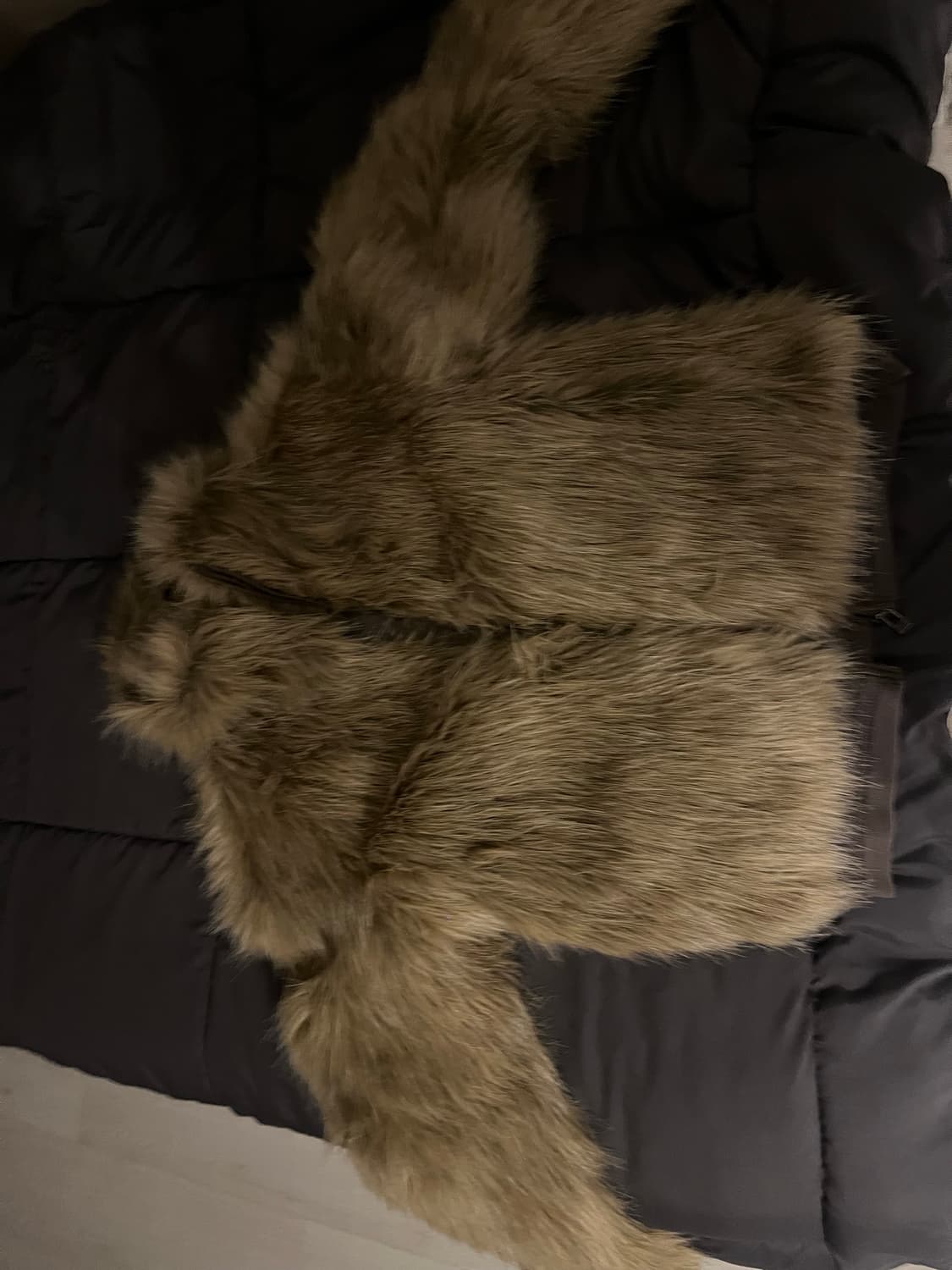 웰빙 익스프레스 퍼자켓 카멜 s 새상품 상품이미지6