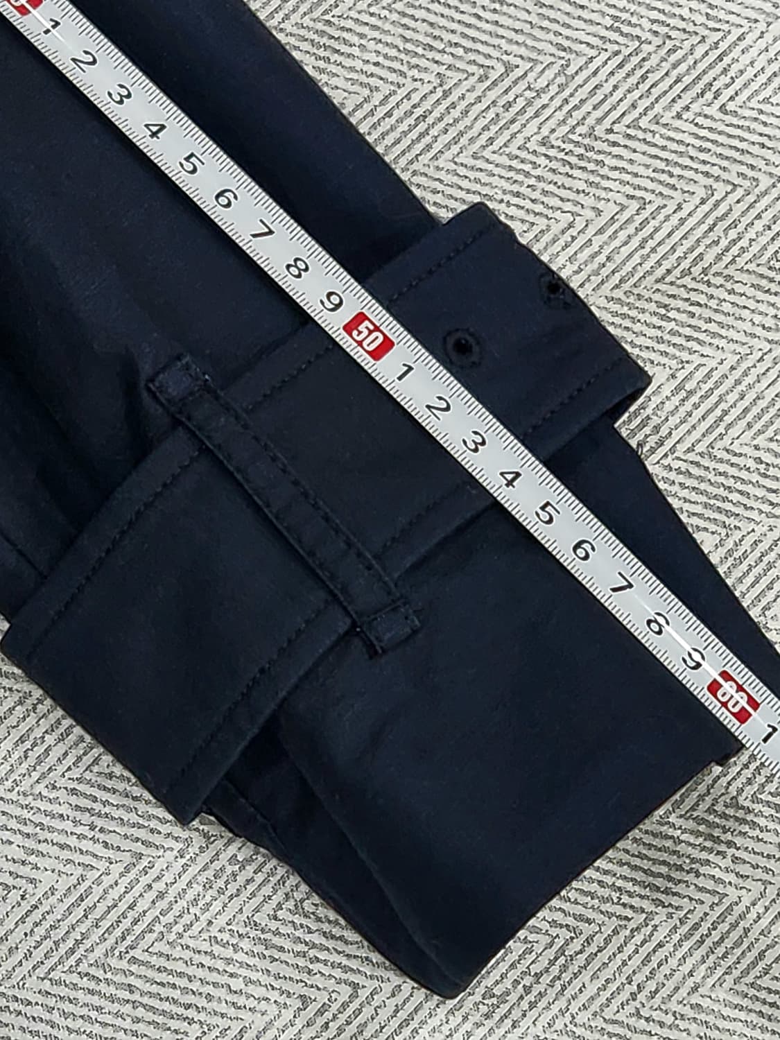 [77] J BY 제이바이 롱 트렌치 코트 여성 77 네이비 상품이미지9