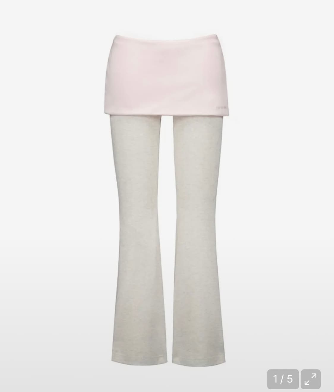 포어링 폴딩 Folding skirt pants (pink-cream) 상품이미지1