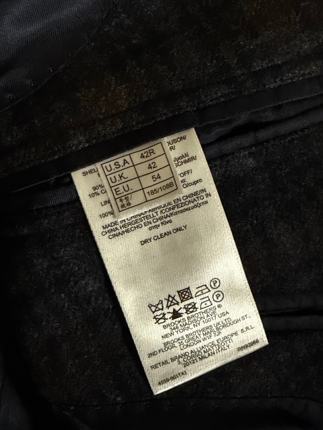 브룩스브라더스 피츠제럴드 울캐시미어 혼방 블레이저 상품이미지7